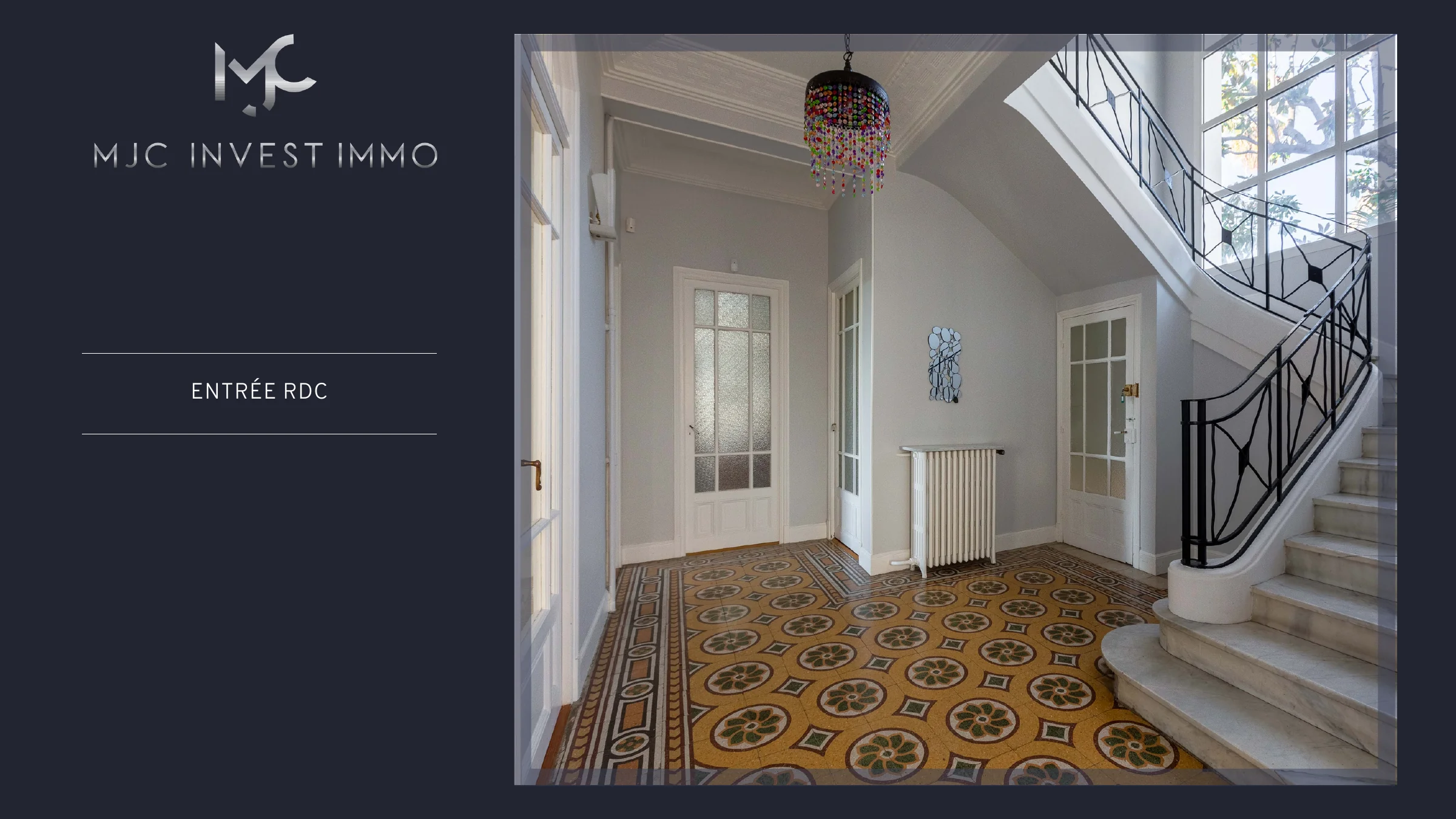 Villa Art Déco Nice — entrée RDC